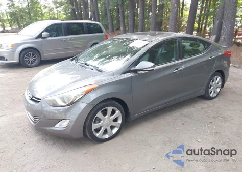 2013 Hyundai Elantra Limited z USA, uszkodzony, nr VIN 5NPDH4AEXDH195996